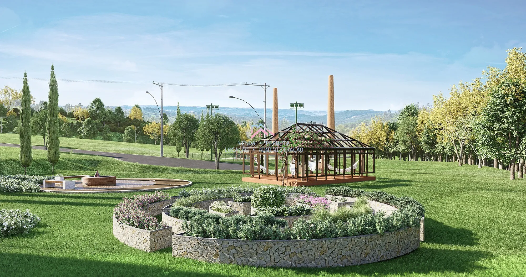 Imagem Terrenos à venda condomínio Villaggio Caxambu - Lotes à partir 1000 m2 - Bairro Caxambu - Jundiaí -