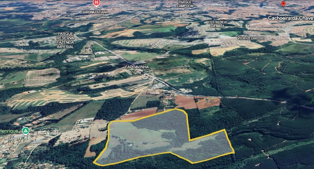 Imagem Área total Votorantim. 500.200m² - Valor de Mercado R$ 32.500.000 / R$ 65,00 o M²