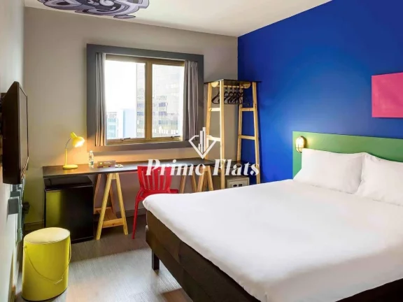 Foto do imóvel Flat disponível para venda no Ibis Styles SP Faria Lima, com 18m², 1 dormitório e 1 vaga de garagem em Rua Tavares Cabral