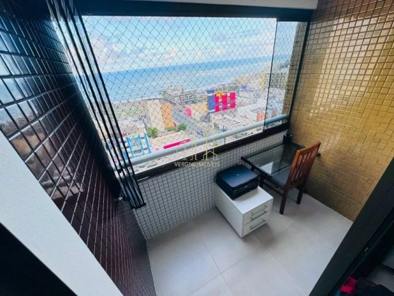 Imagem Lindo apartamento decorado vista mar com dois quartos duas varandas a venda na pituba