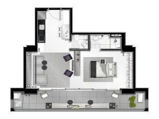Imagem Imperdível apartamento à venda em São Paulo-SP, no Itaim Bibi! 1 quarto, 1 suíte, 1 sala, 2 banheiros, 1 vaga de garagem e 67m² no Condomínio Limited Itaim