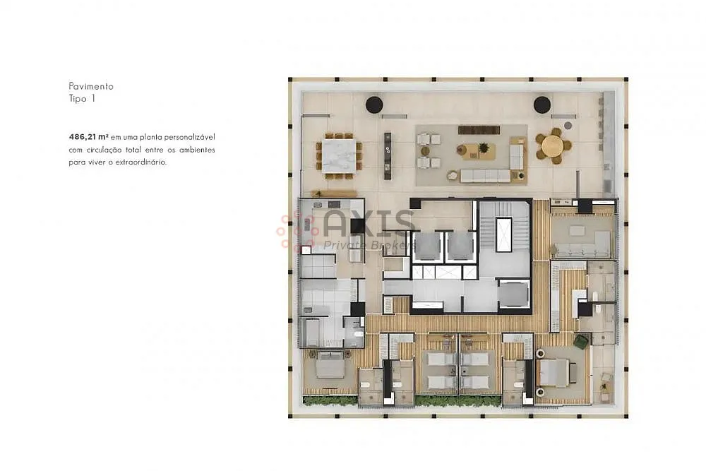 Imagem Apartamento 4 suítes no Vale do Sereno - Lazer completo