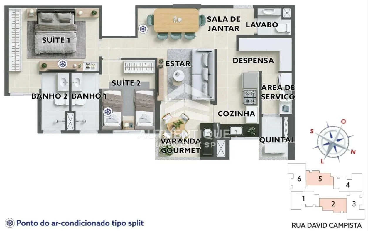 Imagem AUREA PATRIANI BAIRRO JARDIM SANTO ANDRE - Apartamento à venda no bairro Bairro Jardim - Santo André/SP