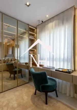 Imagem Apartamento de 45m c/ hall privativo,2 dormitórios, terraço, piscina coberta, deck, beach tennis, brinquedoteca, fitness, sauna, espaço gourmet