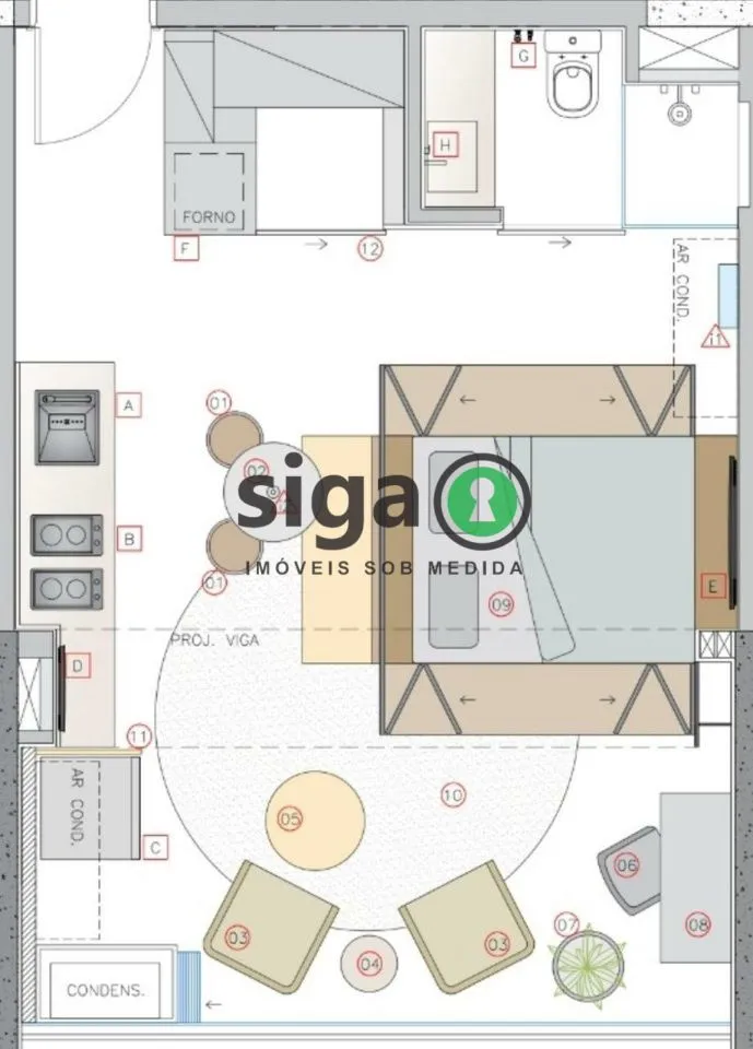 Imagem Apartamento á venda 44m² localizado em Pinheiros/SP