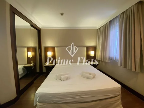 Imagem Flat disponível para venda no Transamérica Prime International Plaza, com 26m², 1 dormitório e 1 vaga