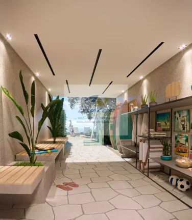 Imagem Vendo Flats, Pé na Areia, de 24 m² a 51 m², no Jardim Oceania
