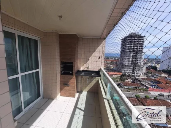 Imagem Apartamento com 3 dormitórios à venda, 107 m² por R$ 650.000,00 - Guilhermina - Praia Grande/SP