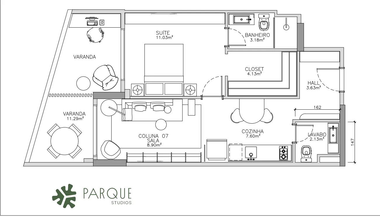 Imagem  Parque Studios Visconde de Pirajá - Studios e Lofts com Airbnb em Ipanema | Zona Sul