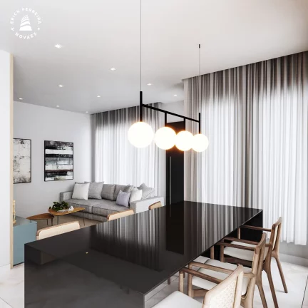 Imagem Casa de 3 dormitório sendo uma suite MARTES com 30m² área gourmet sala de estar e jantar, cozinha, um lavabo, area de serviço e duas vagas de garagem