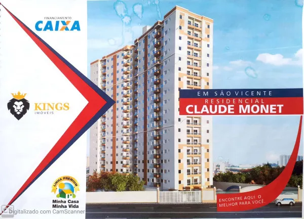 Apartamento com 2 Quartos à Venda, 46 m² em Parque São Vicente - São Vicente