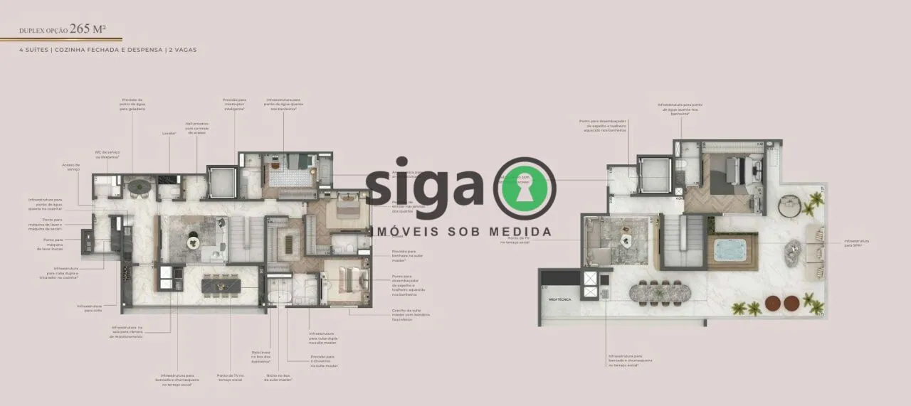Imagem Cobertura Duplex para venda no Campo Belo 4 suítes, São Paulo - SP