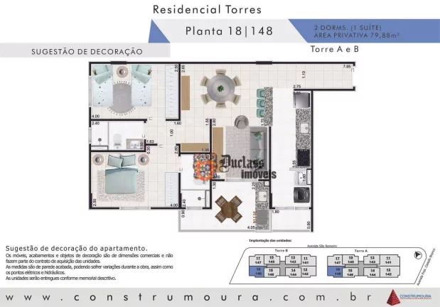 Imagem Apartamento com 2 dormitórios à venda, 79,88 m² a partir de R$ 564.911 - Caiçara - Praia Grande/SP
