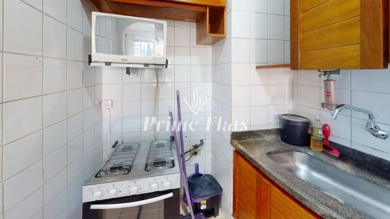 Imagem Flat disponível locação no Saint Thomas Residence Service no Jardim Paulista, com 50m², 2 dormitórios e 1 vaga
