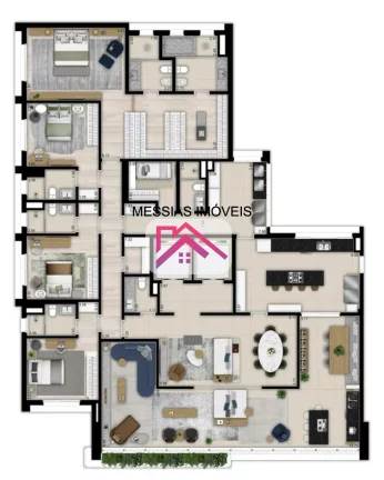 Imagem APARTAMENTOS DE 3 SUITES E 3 VAGAS - SAN PAOLO ALTO DE PINHEIROS