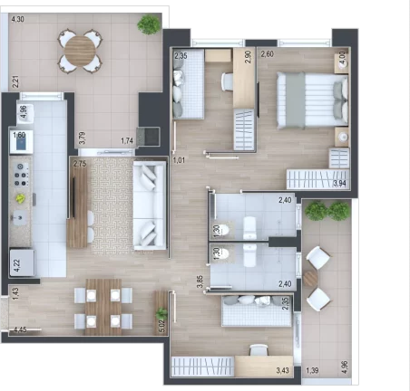 Imagem Terrasse Magique - Breve Lançamento - Apartamento à venda no bairro Portão - Curitiba/PR