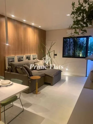 Imagem Flat disponível para venda no Le Bougainville, com 56m², 1 dormitório e 1 vaga de garagem