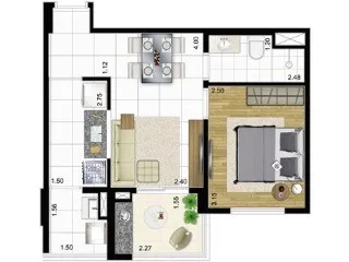 Imagem Residencial Capital Augusta São Paulo, 1 e 2 dormitórios em São Paulo, apartamento 2 quartos em São Paulo SP, apartamento pronto para morar em SP