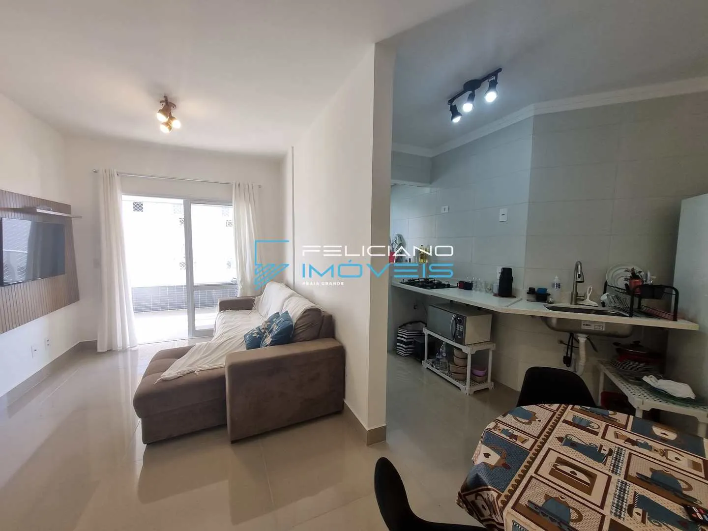 Imagem Apartamento com 1 quarto, Guilhermina, Praia Grande - R$ 435 mil, Cod: 6350