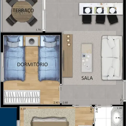 Imagem Apartamento com 2 Quartos à Venda, 43 m² em Vila Gustavo - São Paulo