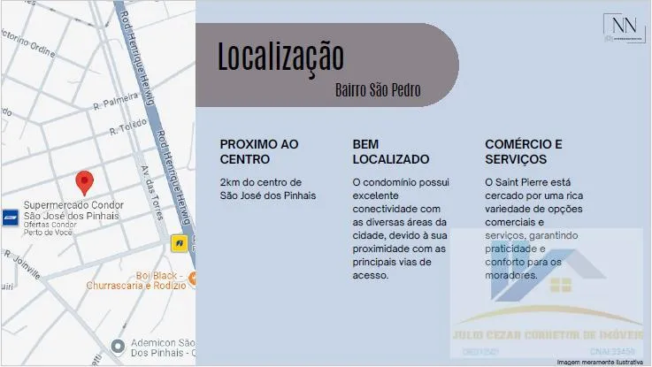 Imagem Apartamento para Venda em São José dos Pinhais, São Pedro, 3 dormitórios, 1 suíte, 2 banheiros, 1 vaga