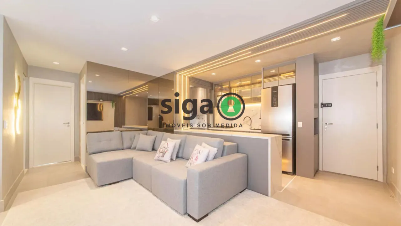 Imagem Apartamento com 2 dormitórios à venda no Brooklin - São Paulo - SP - Mobiliado
