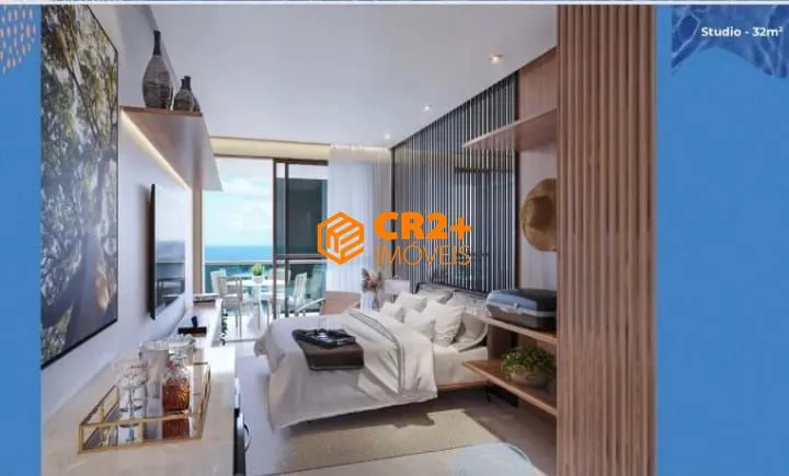 Imagem Vendo Flat 32M² c/ 1 Quarto e 1 WC em Tamandaré.