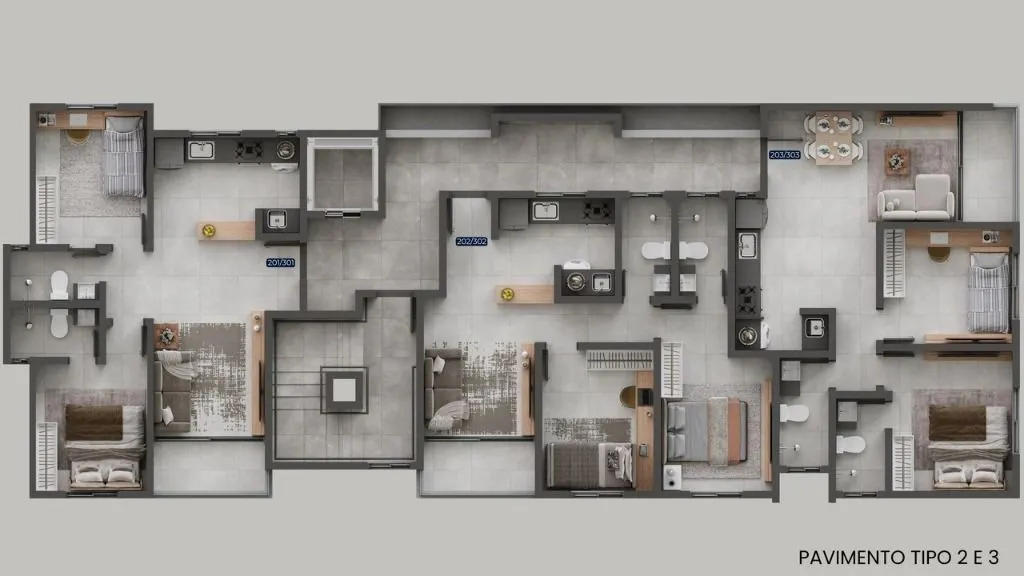 Imagem Apartamento com 2 dormitórios à venda, 46 m² por R$ 341.999,00 - Bancários - João Pessoa/PB
