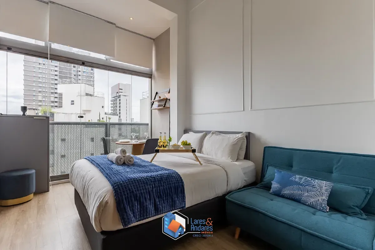 Imagem Studio para venda e locação em Moema com 1 quarto, 27m²