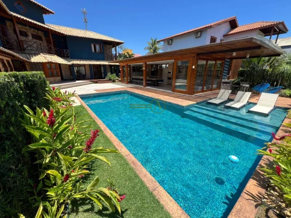 Imagem Casa em dois lotes a venda Condomínio Bougainville II piscina aquecida