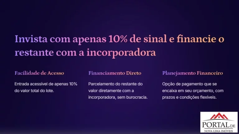 Imagem Apenas 2 lotes disponíveis para Venda - Condomínio Reserva do Ouro um lugar para Morar bem em Nova Lima