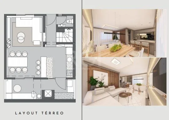 Imagem Casa Condominio para Venda - 150.86m², 4 dormitórios, sendo 2 suites, 2 vagas - Tristeza