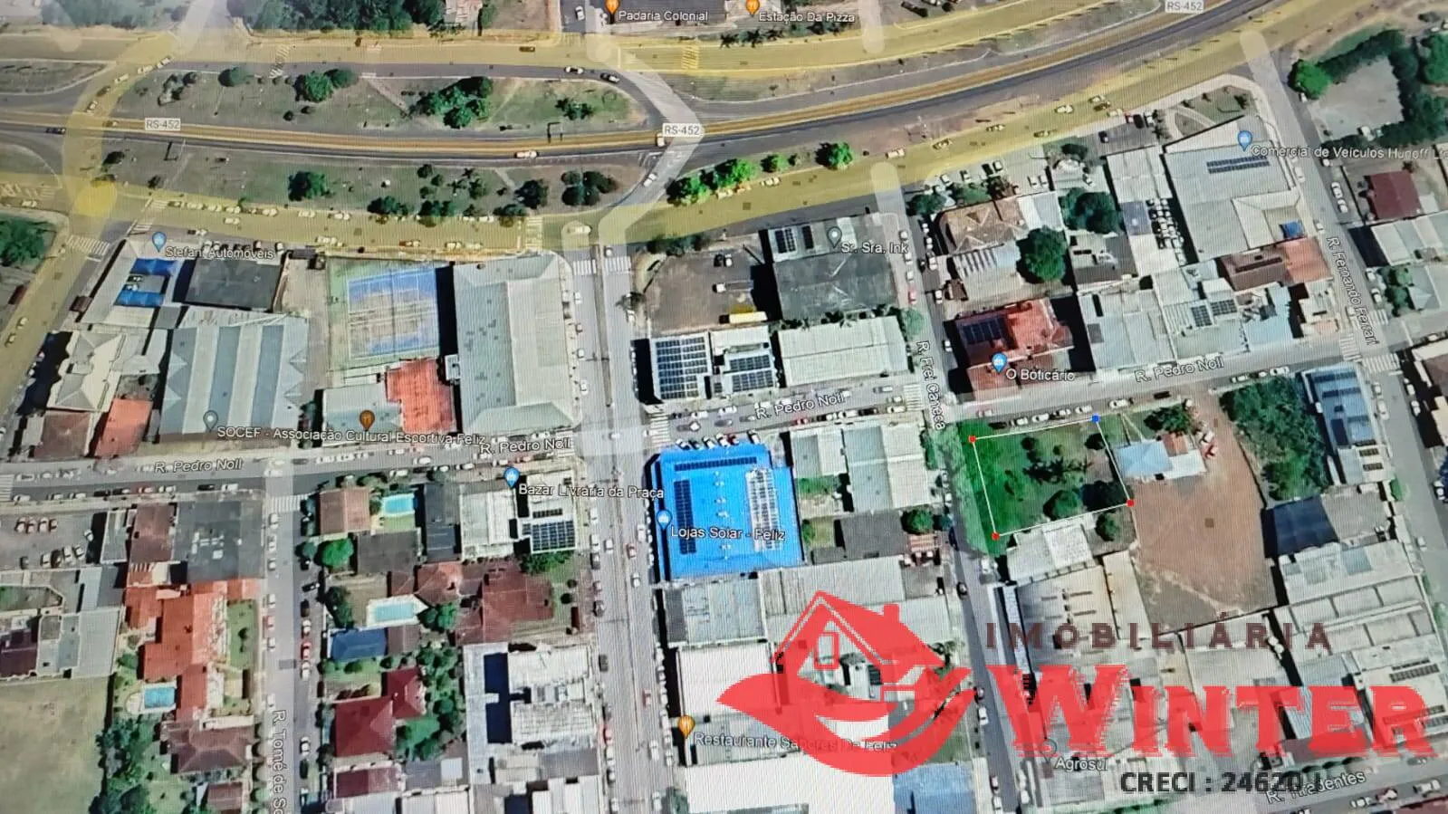 Imagem Amplo terreno de 580,44m² de esquina no coração de Feliz.