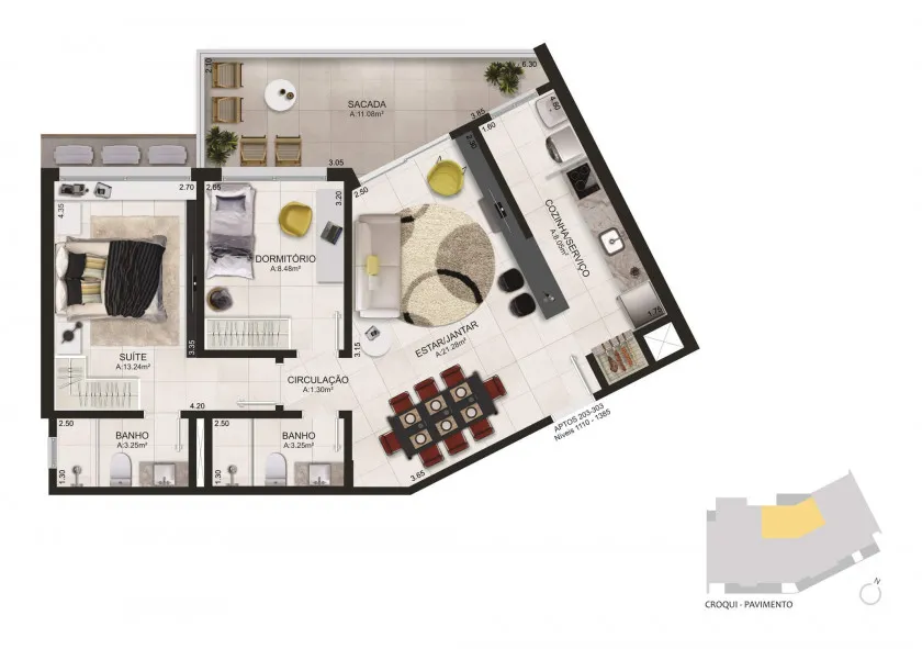 Imagem Apartamento à venda em Torres, Beira Mar, com 3 quartos, 101.15m2