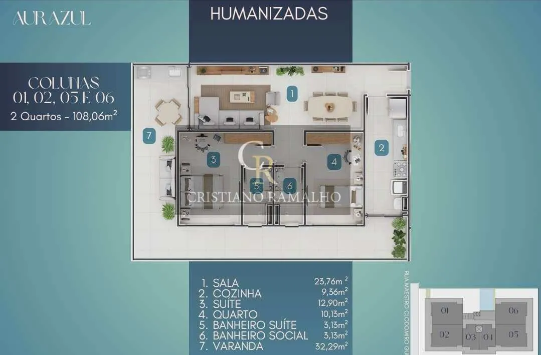 Imagem Lançamento! Apartamento com 2 quartos, no bairro da Passagem, Cabo Frio