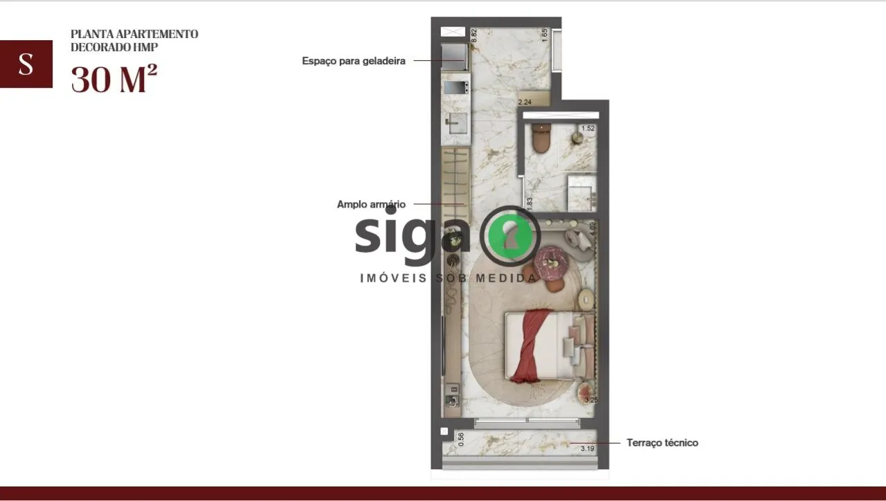 Imagem APARTAMENTO / STUDIO - 30M² - METRÔ PARAÍSO