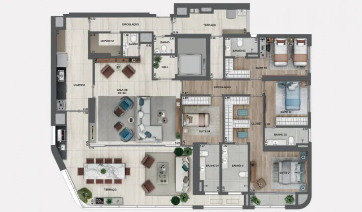 Imagem Apartamento com 4 Quartos à Venda, 227 m² em Chácara Santo Antônio (zona Sul) - São Paulo
