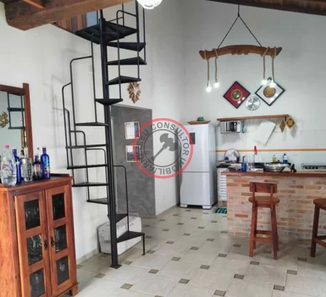 Imagem LINDA CASA,RUA RESERVADA ,PISCINA,2 DORMITORIOS SENDO,1 SUITE, MAIS MESANINO,AREA GOURMET, GARAGEM PARA 2 A 3 CARROS JARDIM INTER