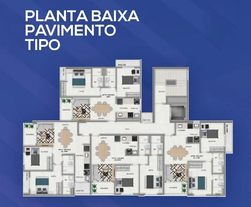 Imagem Apartamento à venda, 51 m² por R$ 393.526,00 - Bancários - João Pessoa/PB
