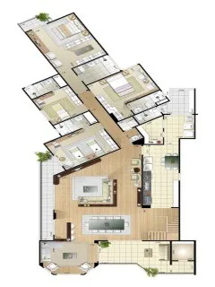 Imagem Apartamento de Luxo à Venda no Condomínio Green Residence Santo André - 5 quartos, 5 suítes, 6 banheiros, 5 vagas, 327m².