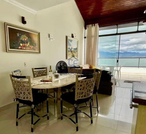 Imagem Linda cobertura duplex com vista espetacular e pé na areia - Martim de Sá - Caraguatatuba/SP