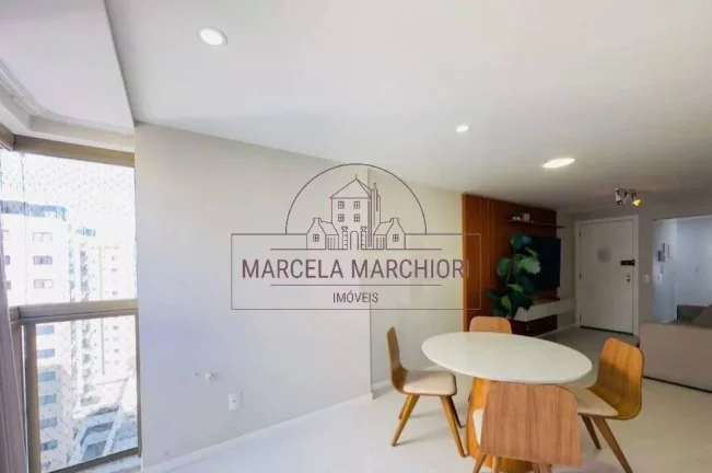 Imagem 2 quartos, suíte, montado, andar alto, vista pro mar, lazer completo, 2 vag