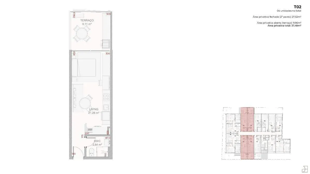 Imagem Studio Garden à venda com 1 quarto , 37,41m² em Centro Florianópolis
