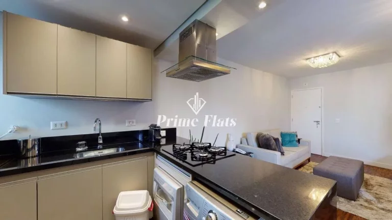 Imagem Flat disponível para locação no The First Free Flex Residence no Jardins, com 80 m², 2 dormitórios e 2 vagas