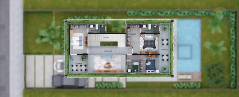 Imagem Casa com 4 suites, 196m2, à venda, no Portal do Sol, em João Pessoa, Paraiba.