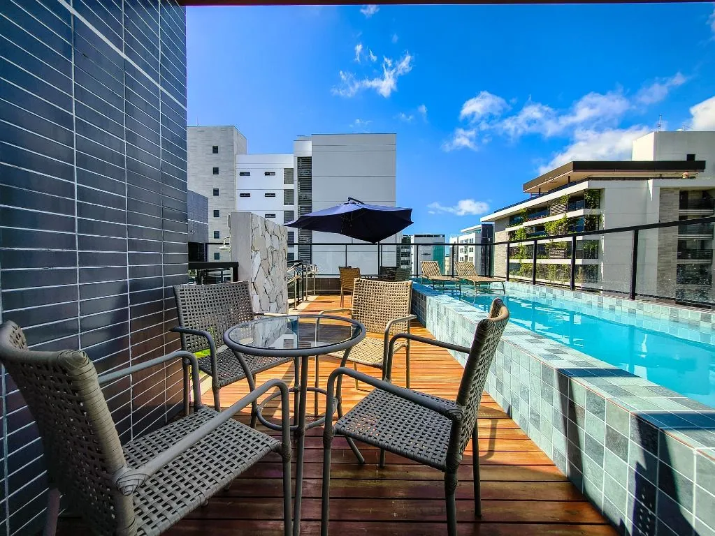 Imagem Flat mobiliado de 21 m² em Intermares, com piscina, churrasqueira, vaga e segurança 24h, a 5 min da região do Jacaré.