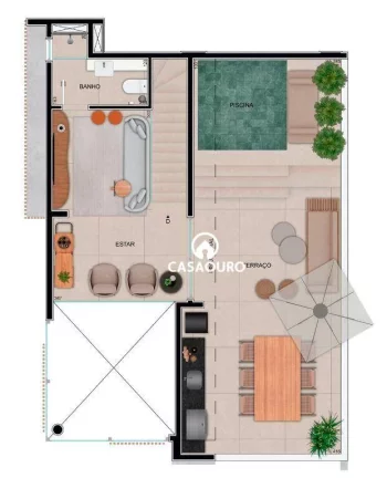 Imagem Cobertura com 3 quartoss à venda, 168 m² por R$ 2.134.700 - Serra - Belo Horizonte/MG