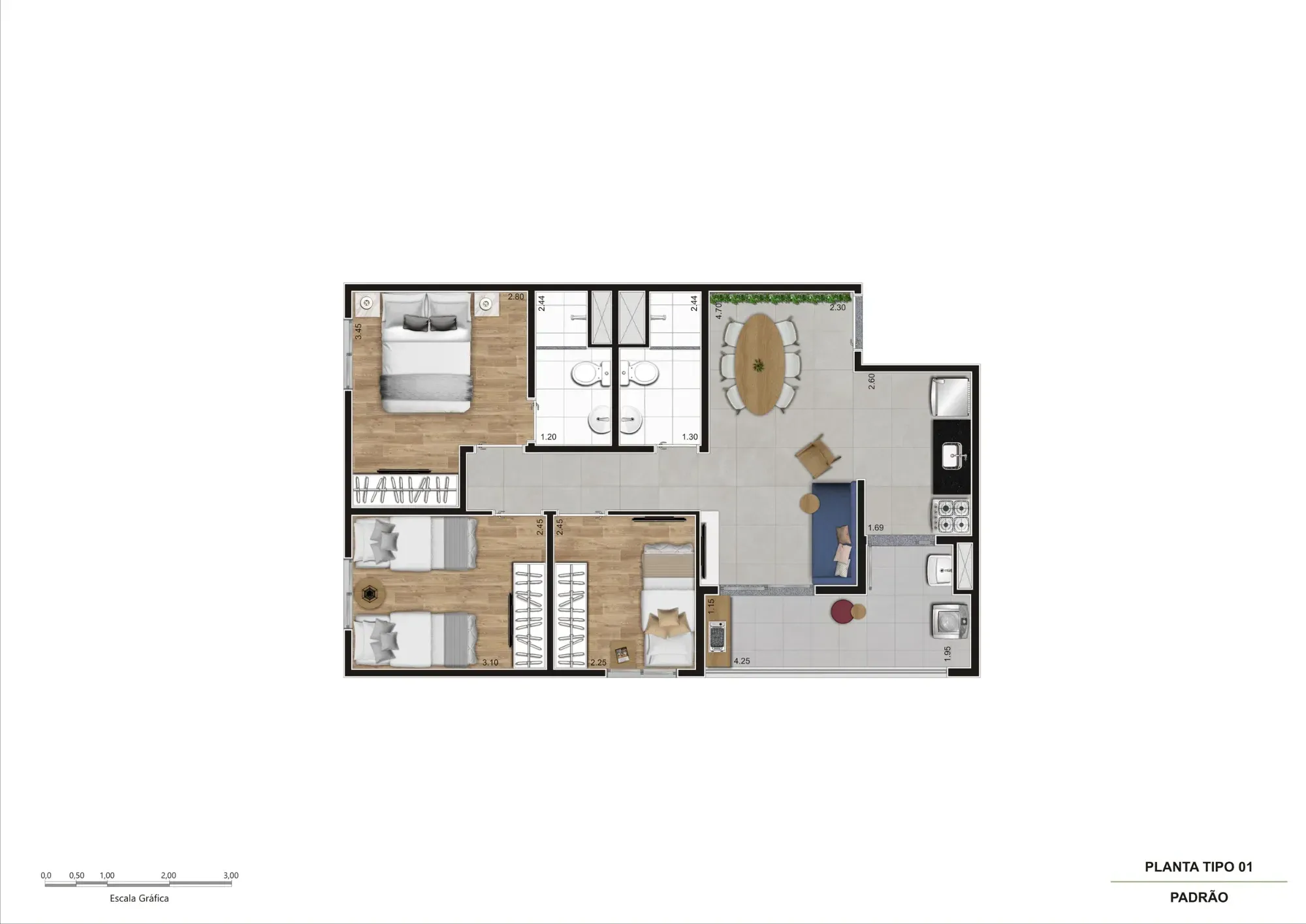Imagem Apartamento com 3 Quartos à Venda, 60 m² em Vila Vermelha - São Paulo