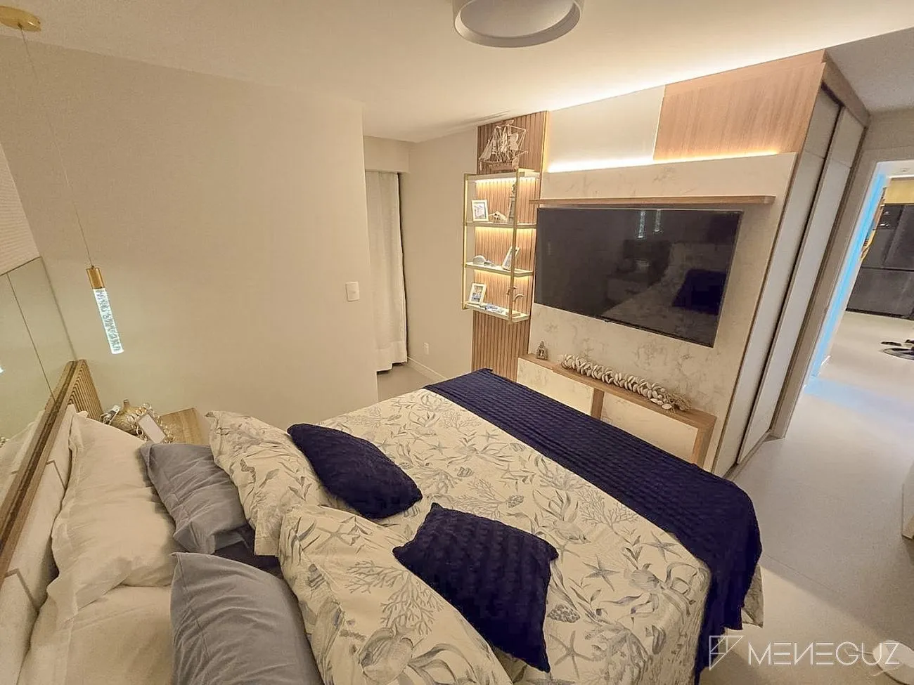 Imagem Apto 2 quartos na orla da Praia do Morro, prédio novo, lazer completo na cobertura