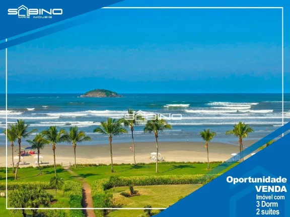 Foto do imóvel Apartamento Pé na Areia frontal à Venda, com 3 dormitórios 193m² 3 vagas, Riviera de São Lourenço Bertioga SP